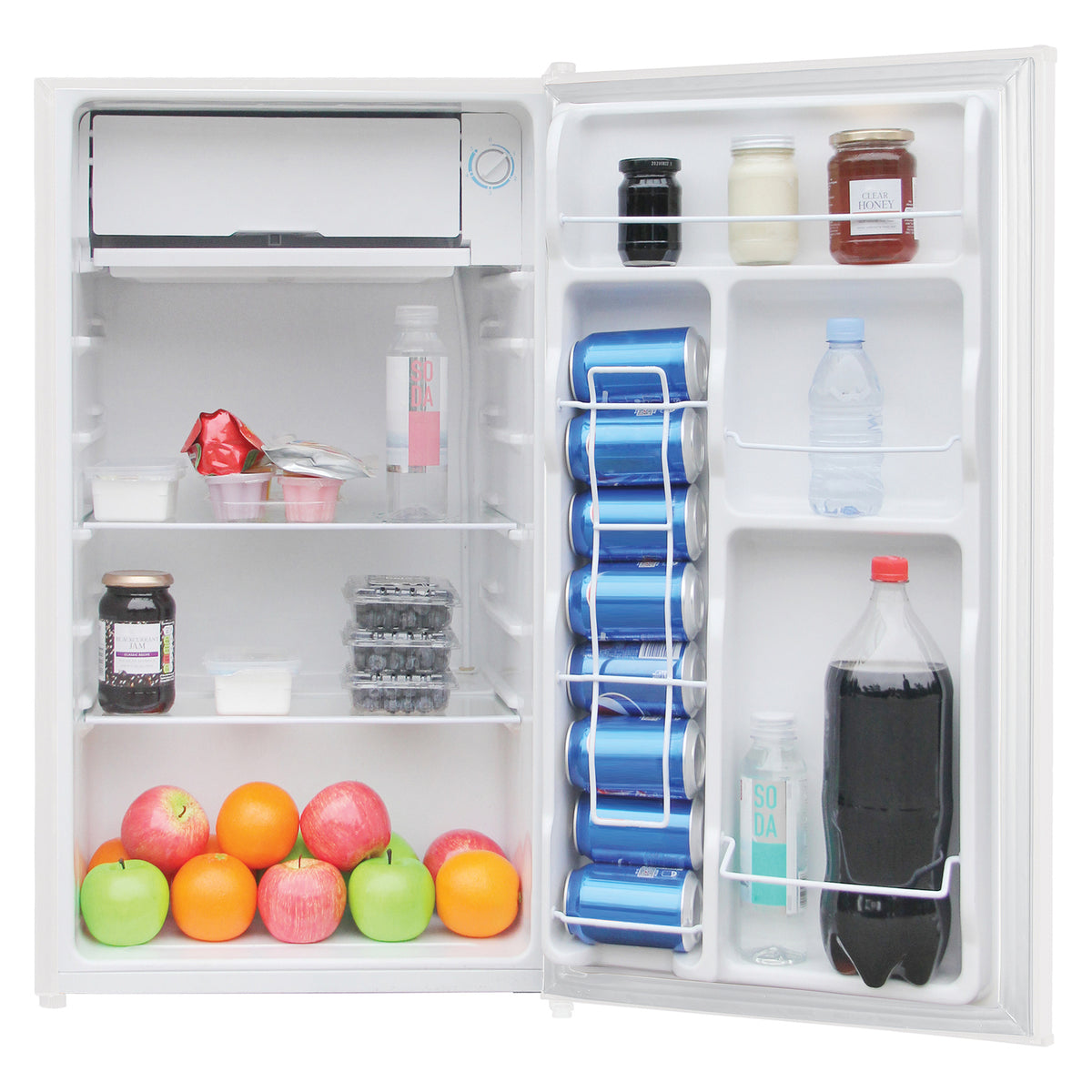Frigidaire 3.2-Cu.-Ft. 65-Watt Eraser-Board Door Retro Compact Fridge — White - 6