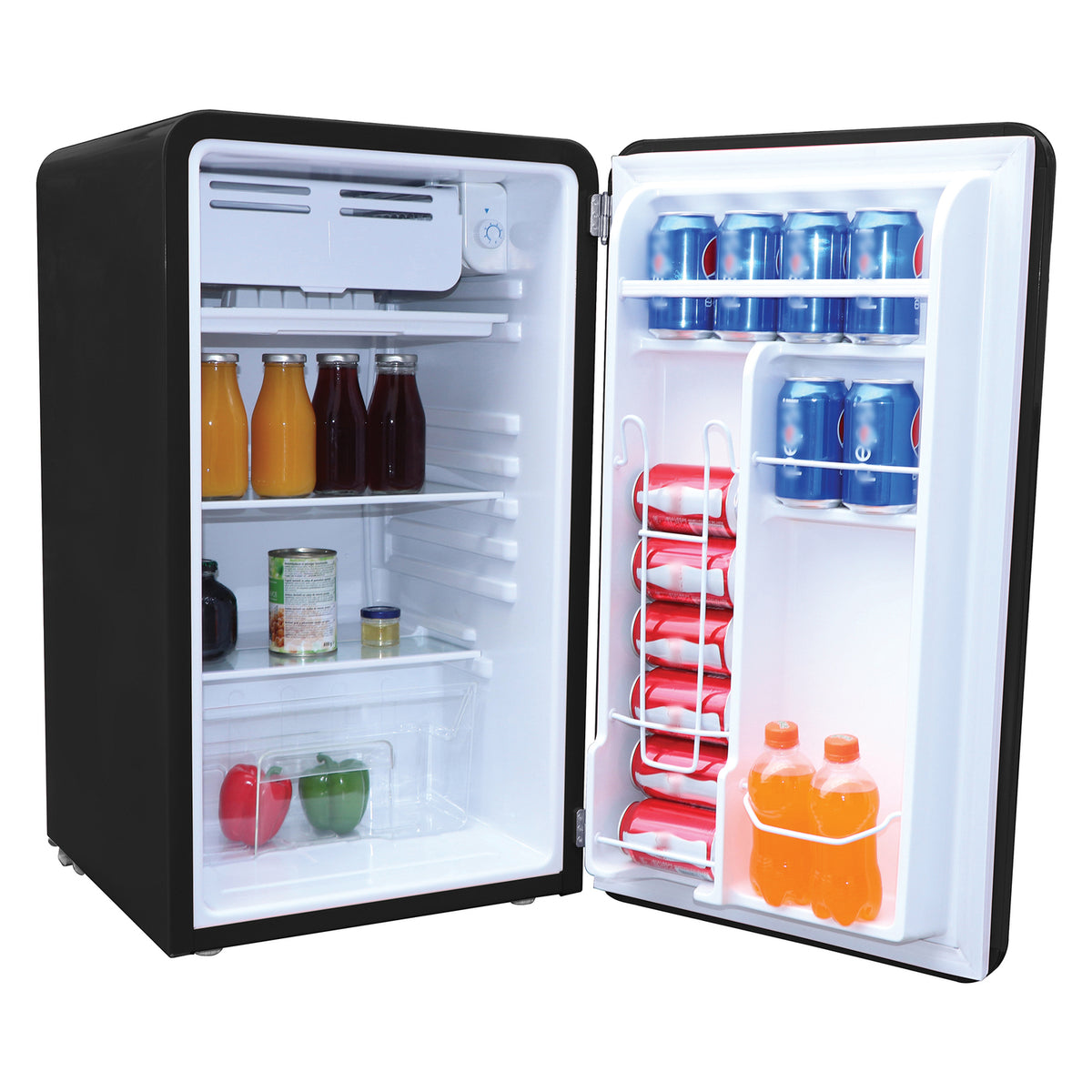 Frigidaire 3.2-Cu.-Ft. 60-Watt Retro Compact Refrigerator (Black) - 2