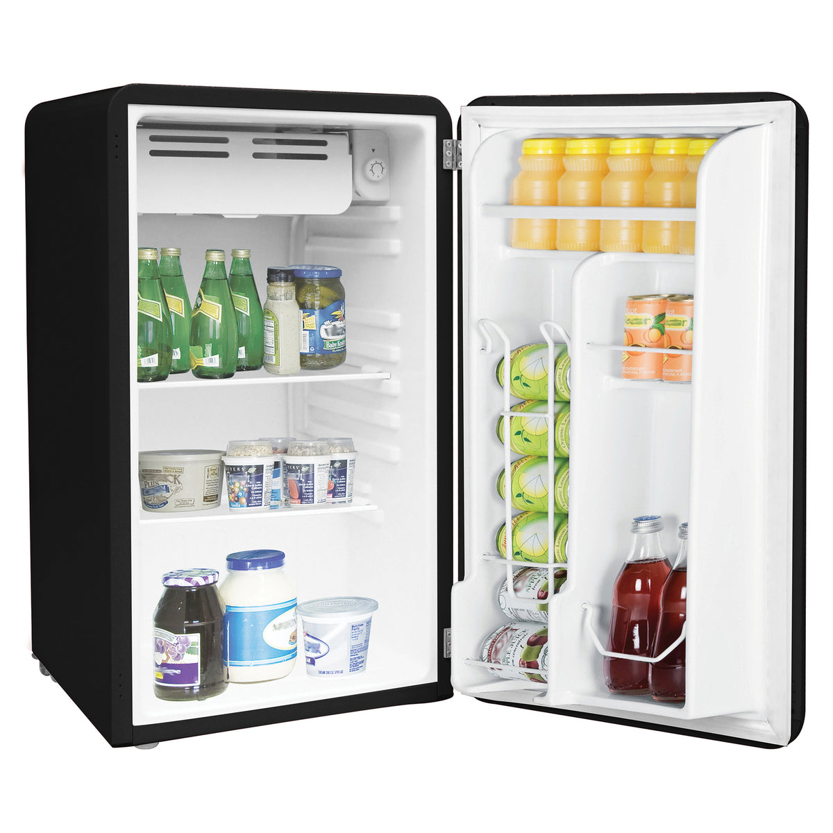 Frigidaire 3.2-Cu.-Ft. 60-Watt Retro Compact Refrigerator (Black) - 3