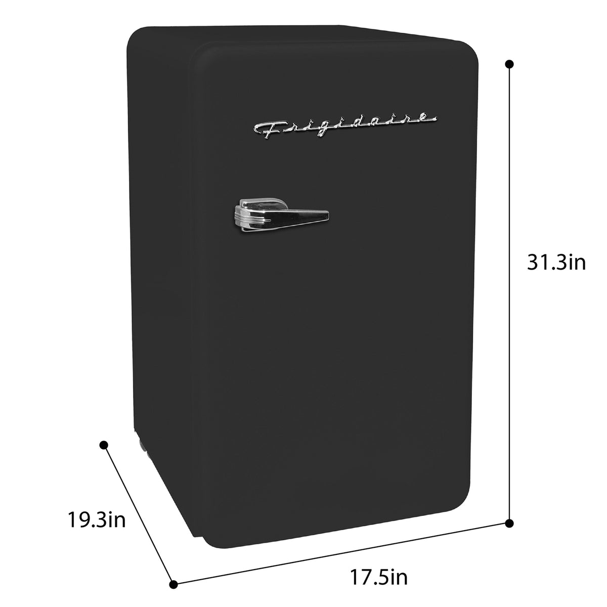 Frigidaire 3.2-Cu.-Ft. 60-Watt Retro Compact Refrigerator (Black) - 5