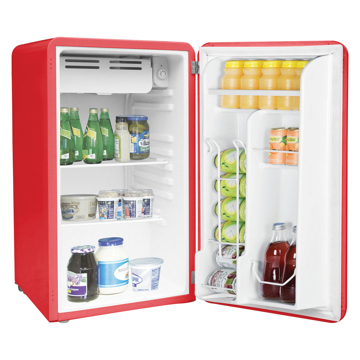 Frigidaire 3.2-Cu.-Ft. 60-Watt Retro Compact Refrigerator (Red) - 2