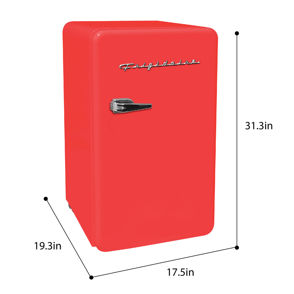 Frigidaire 3.2-Cu.-Ft. 60-Watt Retro Compact Refrigerator (Red) - 4