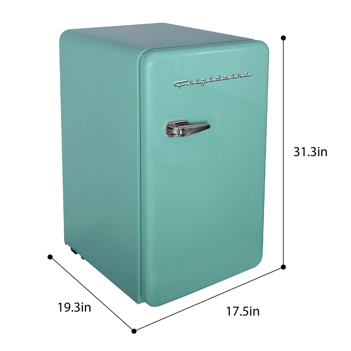 Frigidaire 3.2-Cu.-Ft. 60-Watt Retro Compact Refrigerator (Mint) - 4