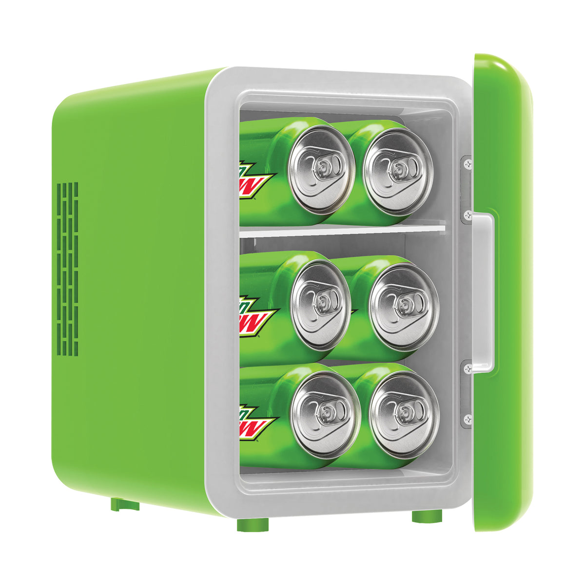 Mountain Dew 6-Can Portable Mini Fridge, , Red and Green - 5