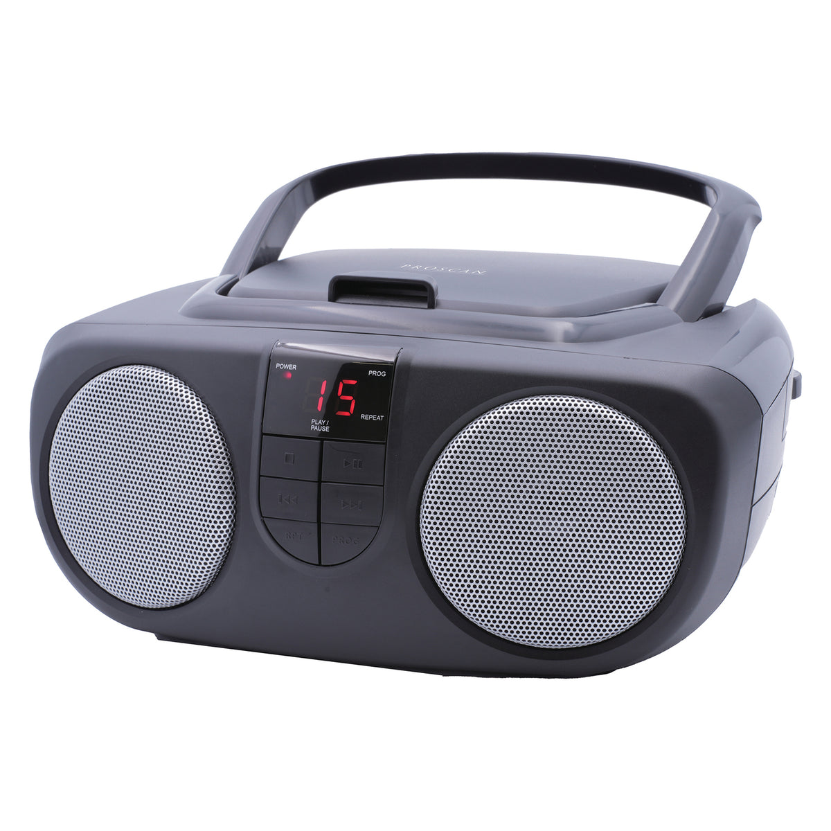Proscan Portable Radio Boom Box, PRCD243M (Black) - 3