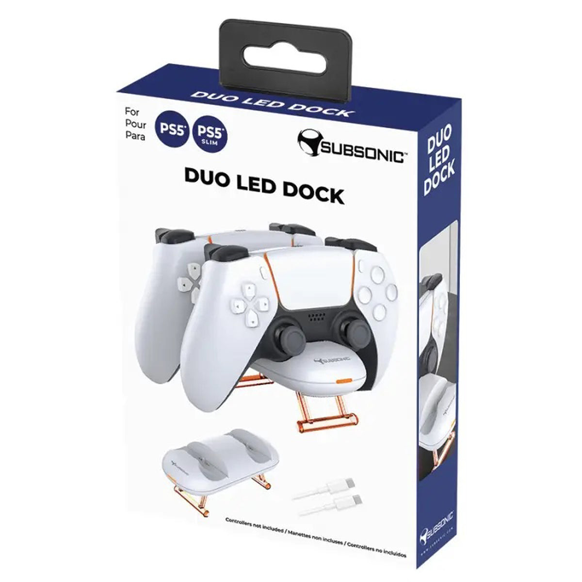 Subsonic Duo LED Controller Dock Charging Station for PS5