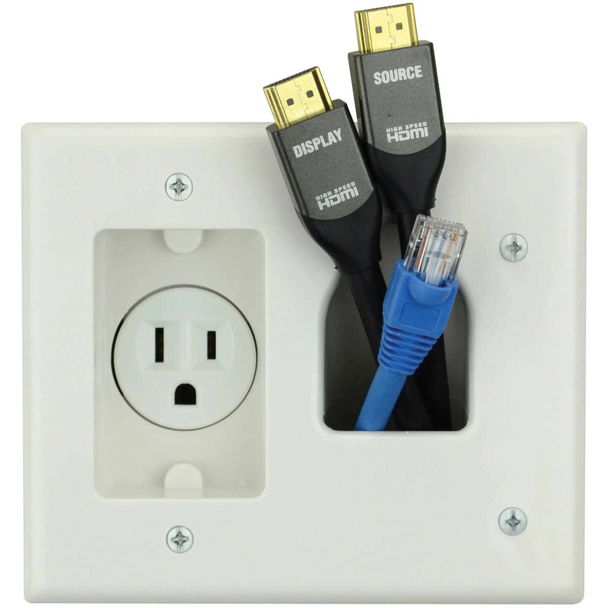DataComm Electronics Flat Panel TV Cable Organizer Kit - 2