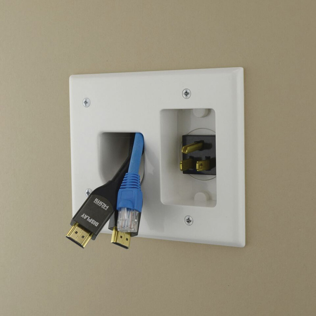 DataComm Electronics Flat Panel TV Cable Organizer Kit - 5
