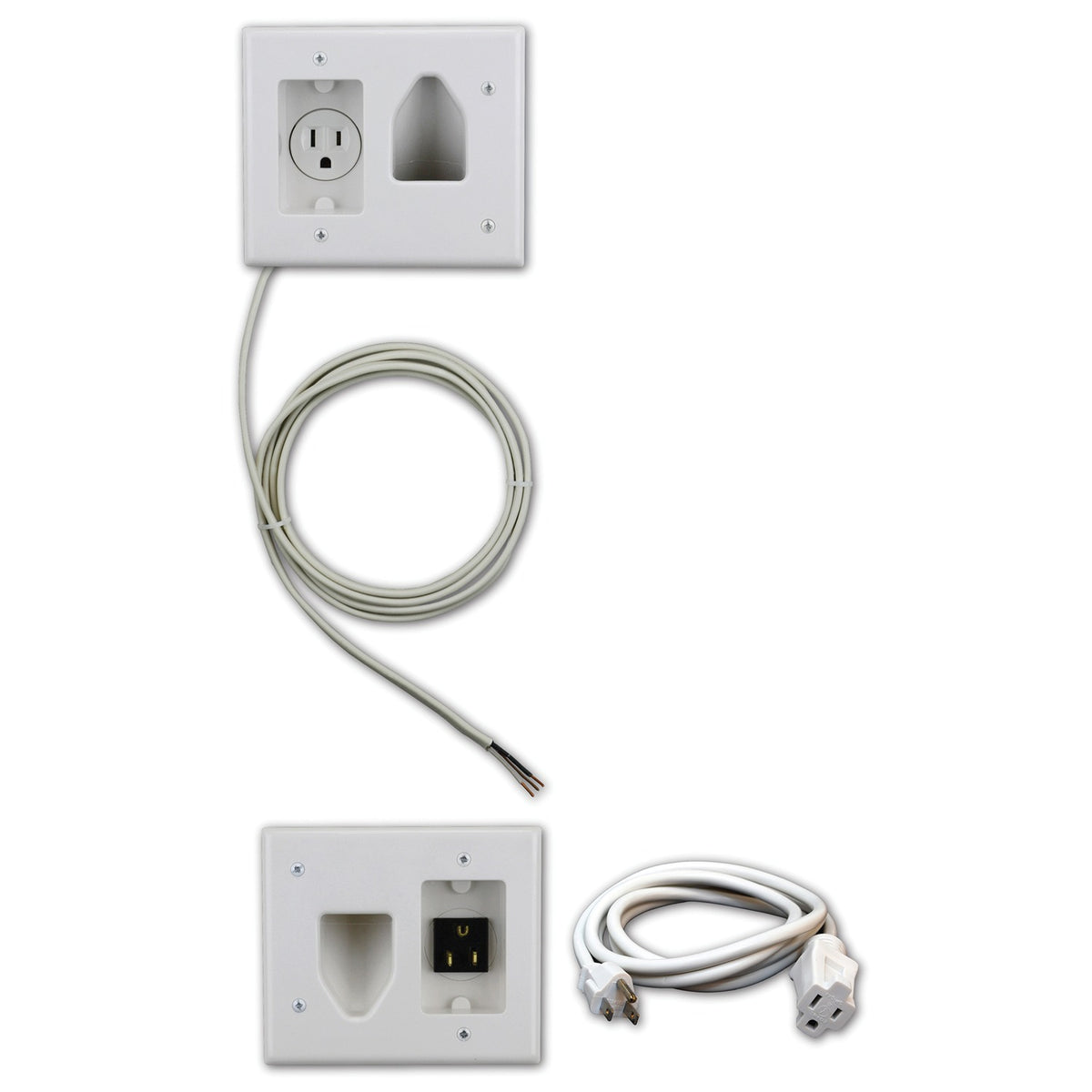 DataComm Electronics Flat Panel TV Cable Organizer Kit - 7