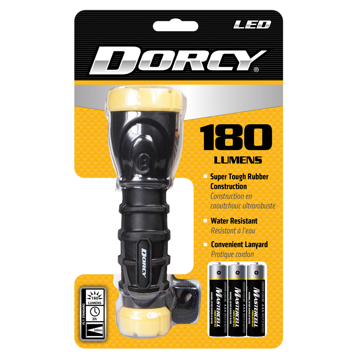 Dorcy 180-Lumen TPE-Rubber LED Flashlight - 2