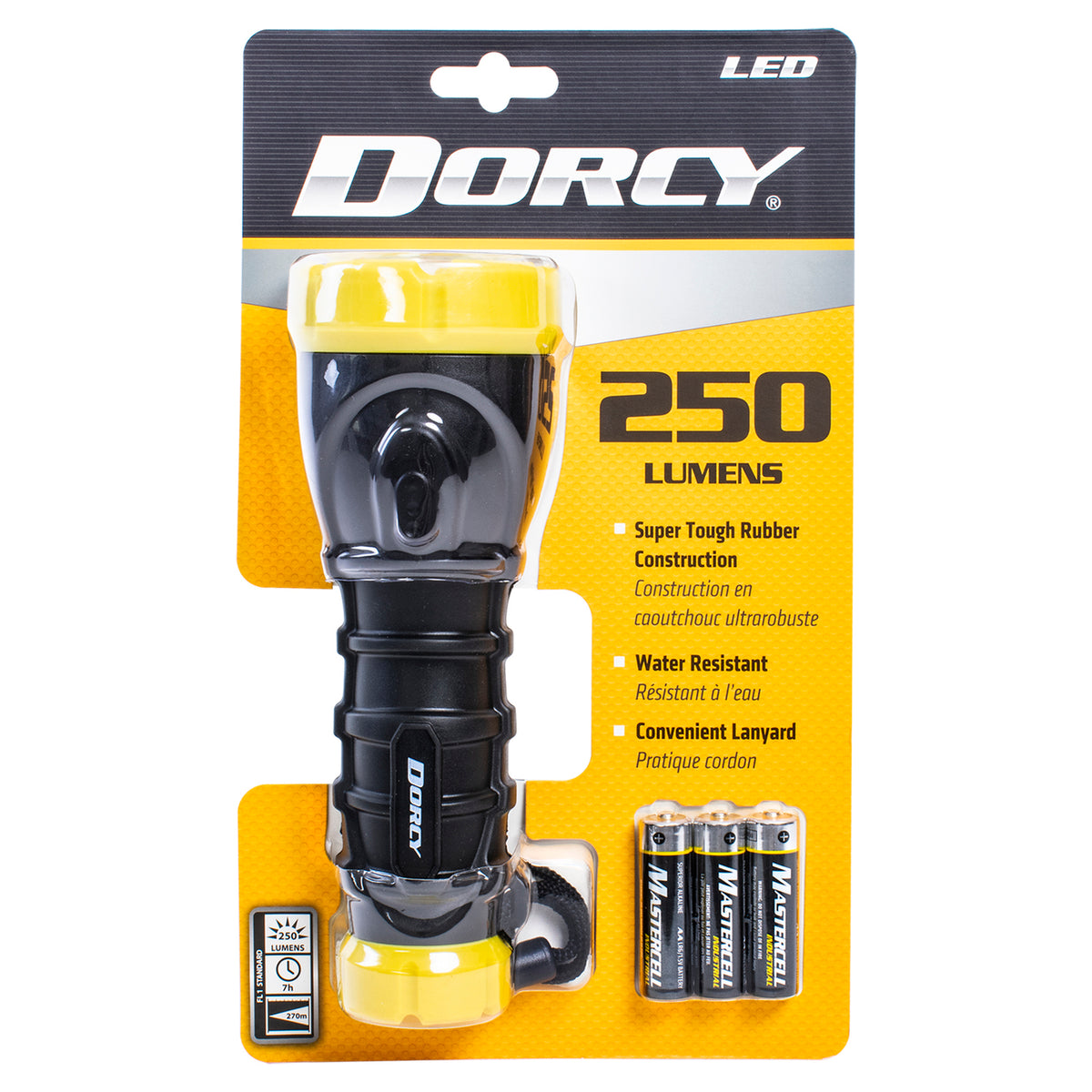 Dorcy 250-Lumen TPE-Rubber LED Flashlight - 2