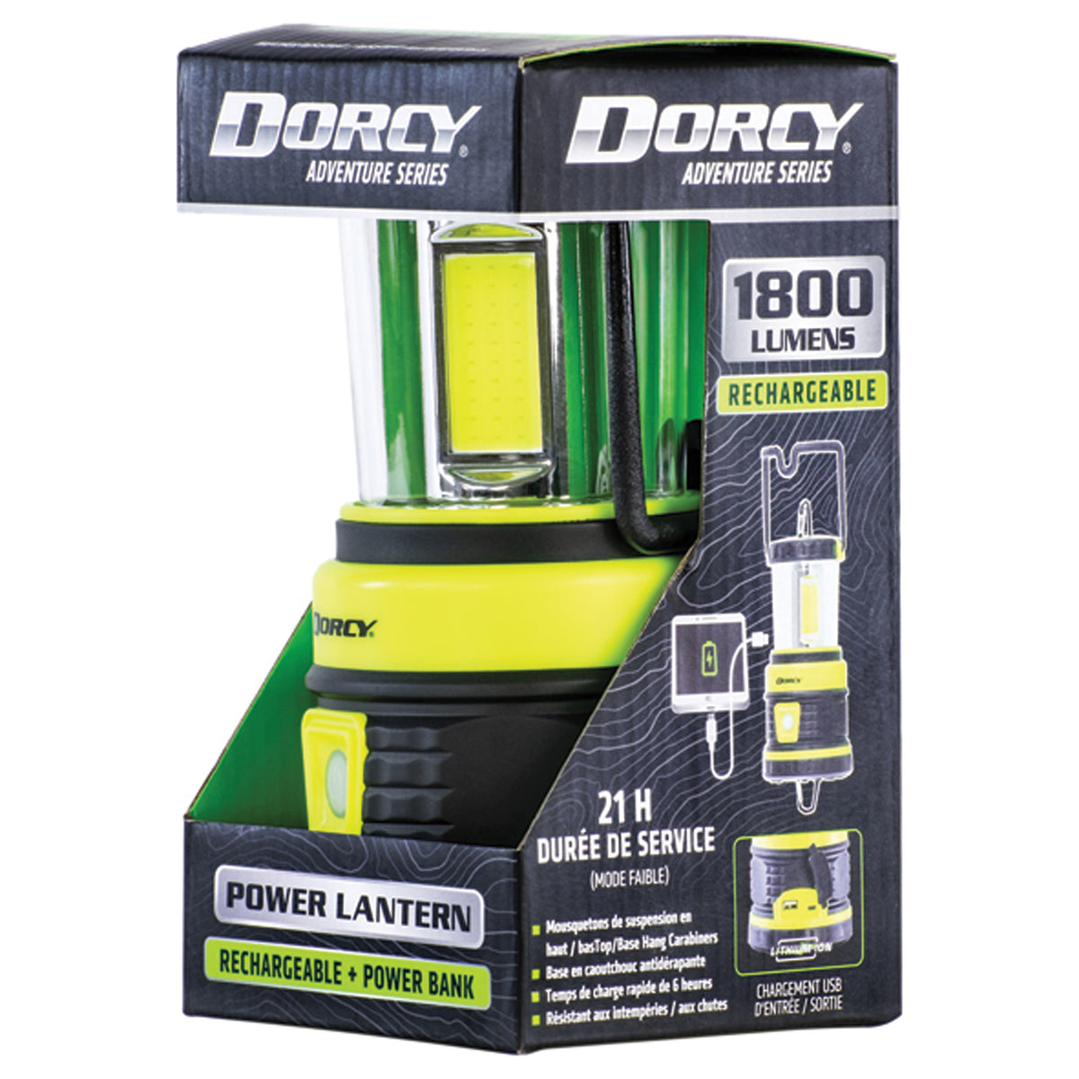 Dorcy 1,800-Lumen Rechargeable Adventure Lantern - 9