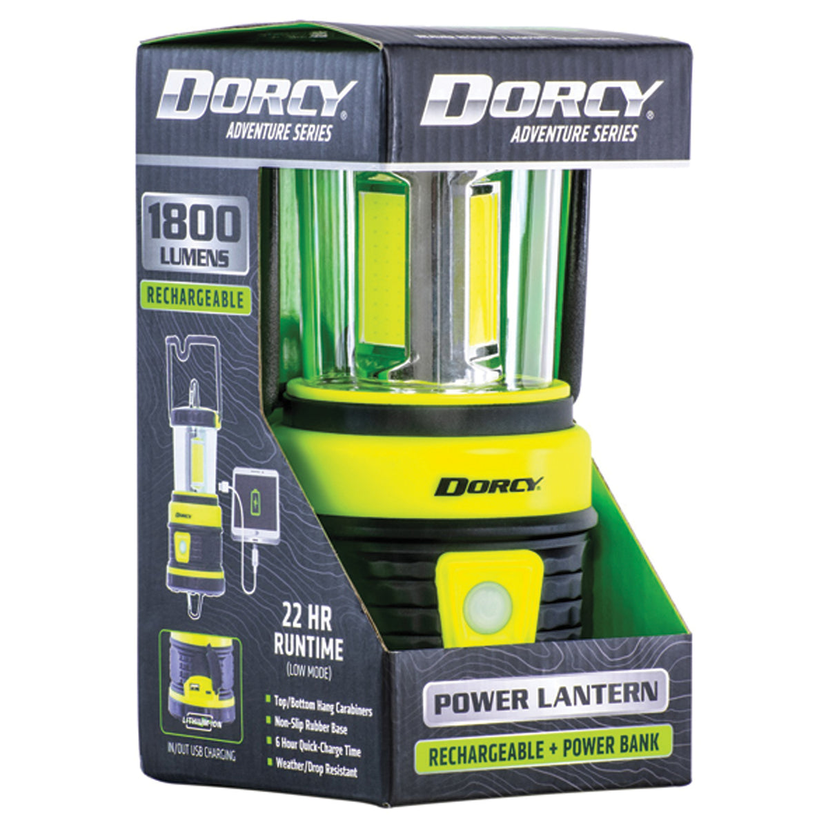 Dorcy 1,800-Lumen Rechargeable Adventure Lantern - 10