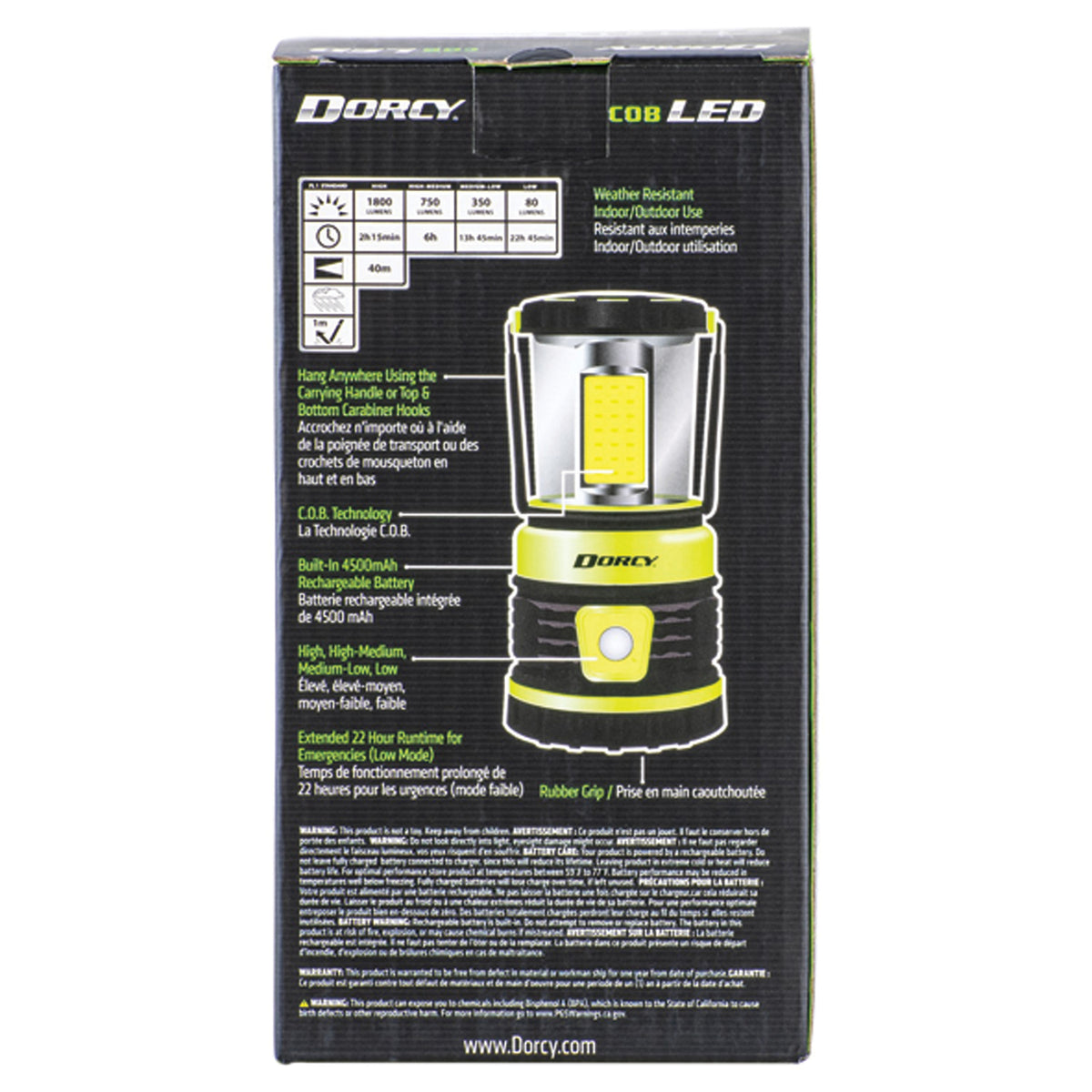 Dorcy 1,800-Lumen Rechargeable Adventure Lantern - 11