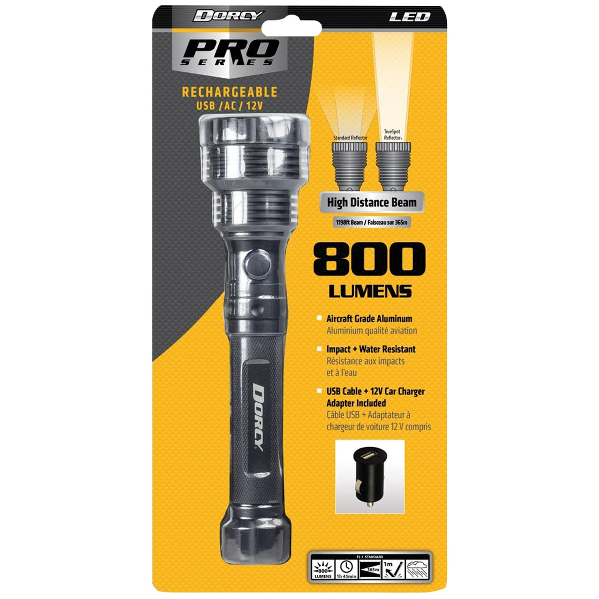 Dorcy Pro Series 1,600-Lumen Anodized Aluminum USB-Rechargeable LED - 7