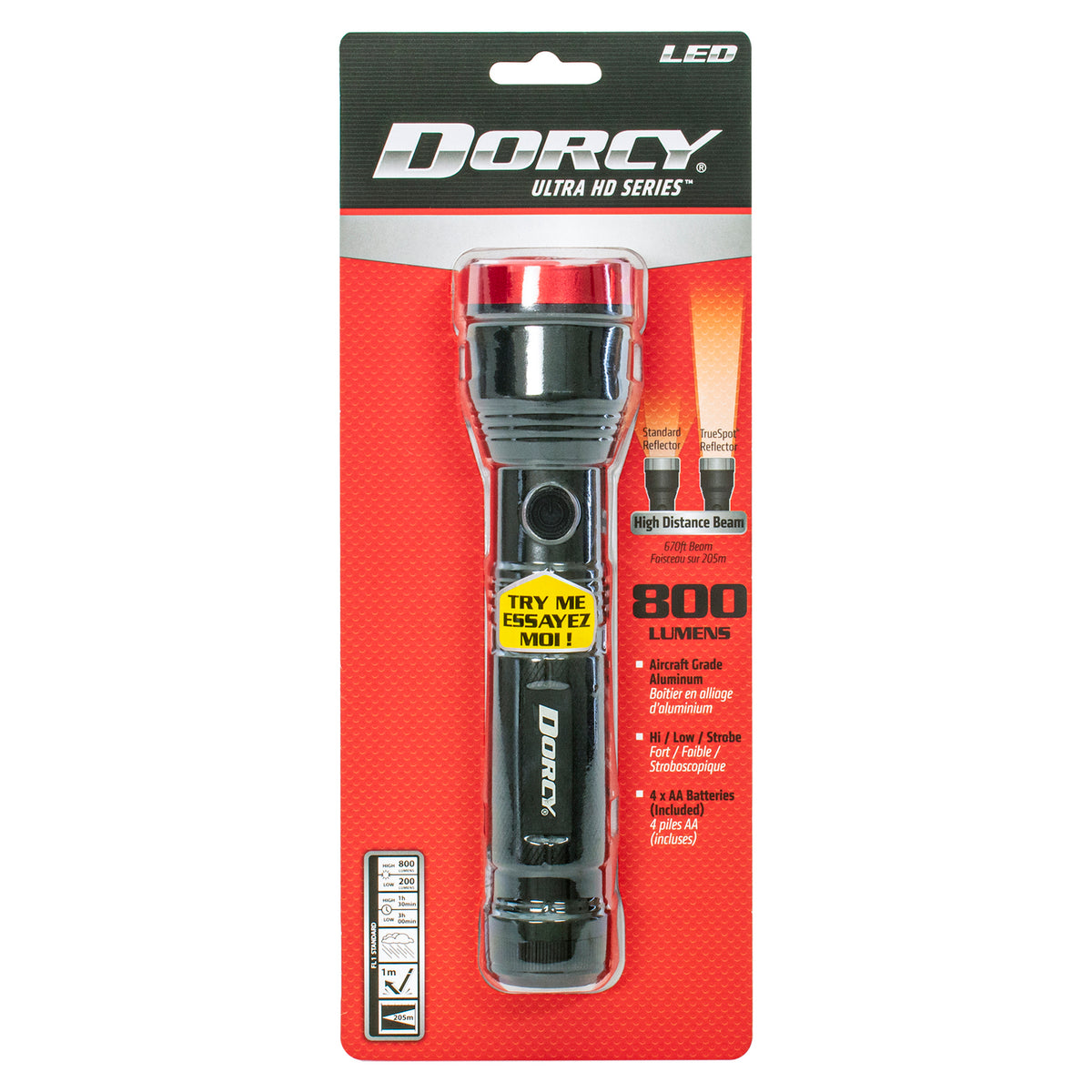 Dorcy Ultra HD Series LED 800-Lumen Aluminum Flashlight - 5