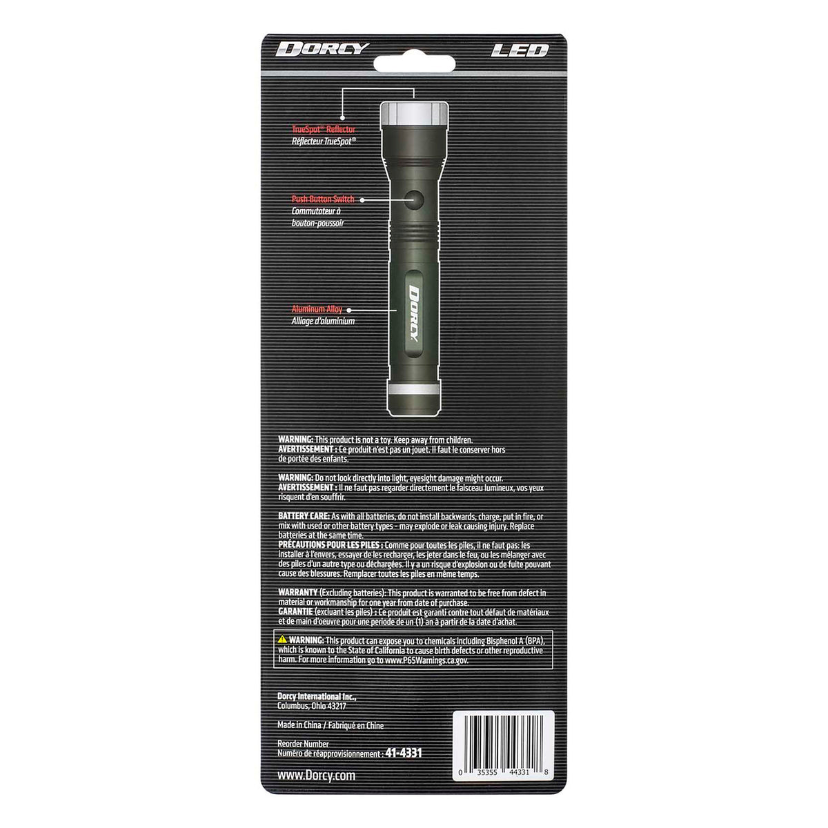 Dorcy Ultra HD Series LED 800-Lumen Aluminum Flashlight - 6
