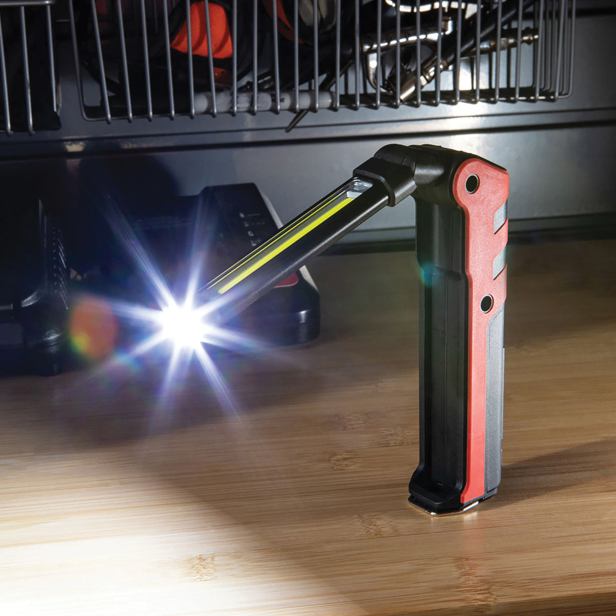 Dorcy 450-Lumen Flex Cob Rechargeable Work Light and LED Tip Inspection - 6