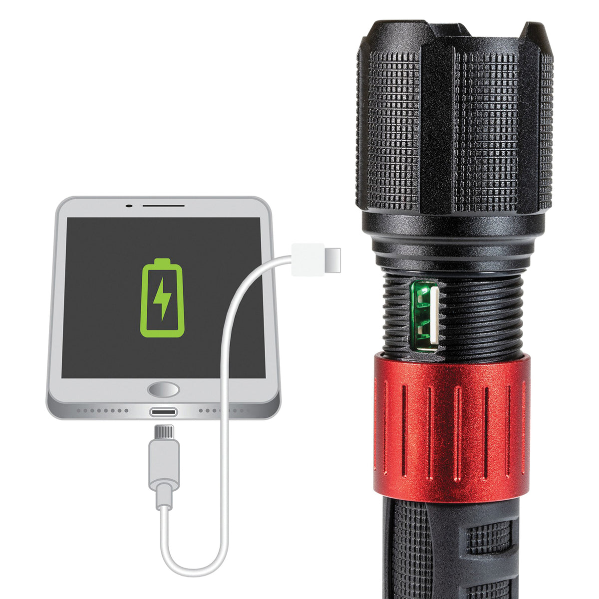 Dorcy 1,000-Lumen USB Rechargeable Flashlight - 7