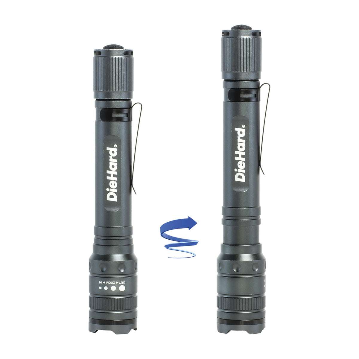 DieHard 270-Lumen Aluminum Twist-Focus Flashlight - 4