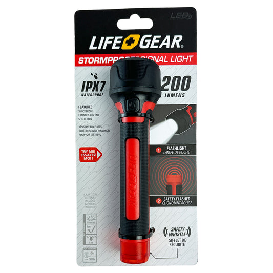 LifeGear 200-Lumen Stormproof Signal Light — Red