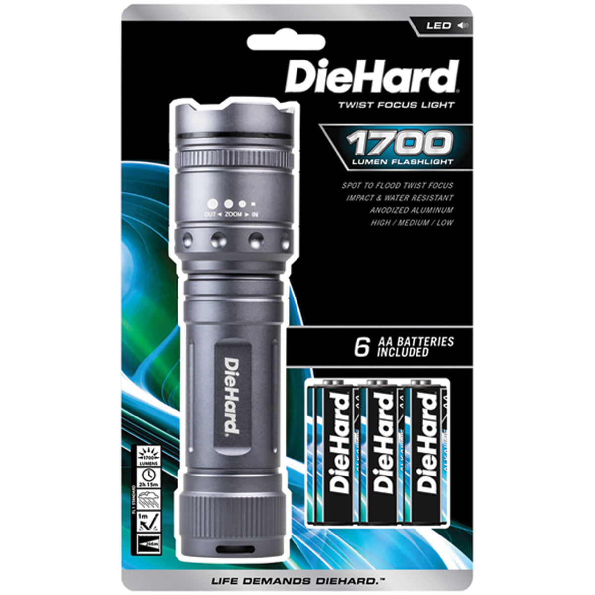 DieHard 1,700-Lumen Twist Focus Flashlight - 4