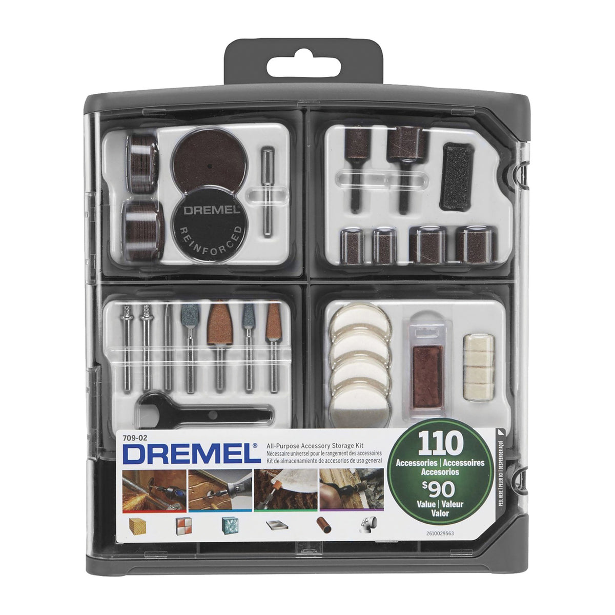 Dremel 110-Piece Multipurpose Mega Accessory Storage Kit
