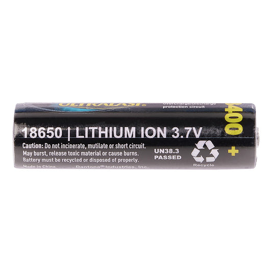 Ultralast 3,400 mAh 18650 Retail Blister-Carded Batteries (1 Pack)