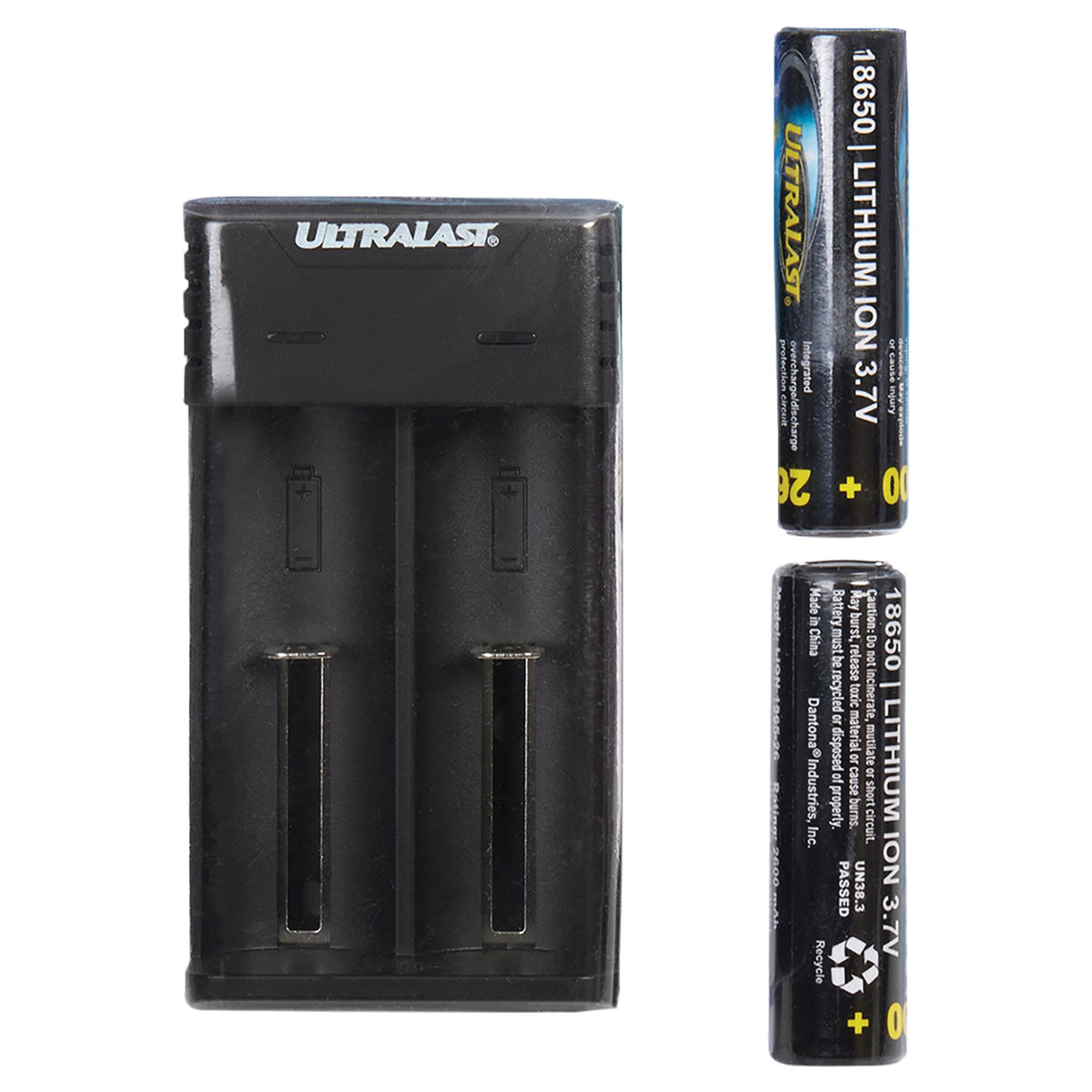 Ultralast Lithium Ion Charger/Batteries Combo Kit - 3