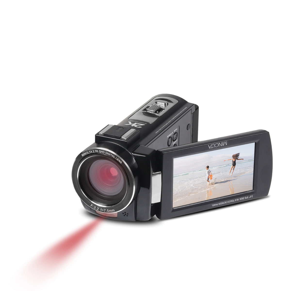 Minolta MN2K10NV 2.7K Quad HD 16x Digital Zoom IR Night Vision Video — Black - 7