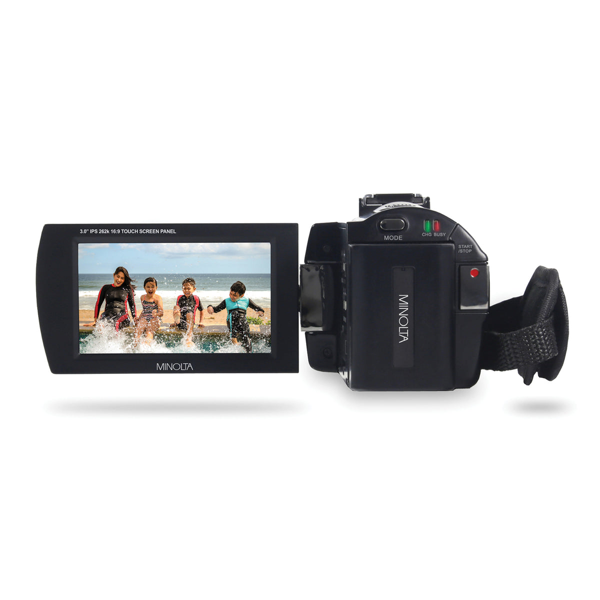 Minolta MN2K10NV 2.7K Quad HD 16x Digital Zoom IR Night Vision Video — Black