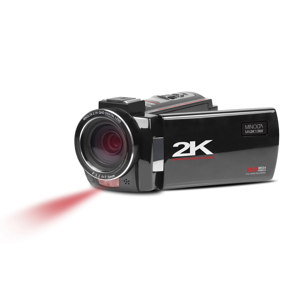 Minolta MN2K10NV 2.7K Quad HD 16x Digital Zoom IR Night Vision Video — Black - 3