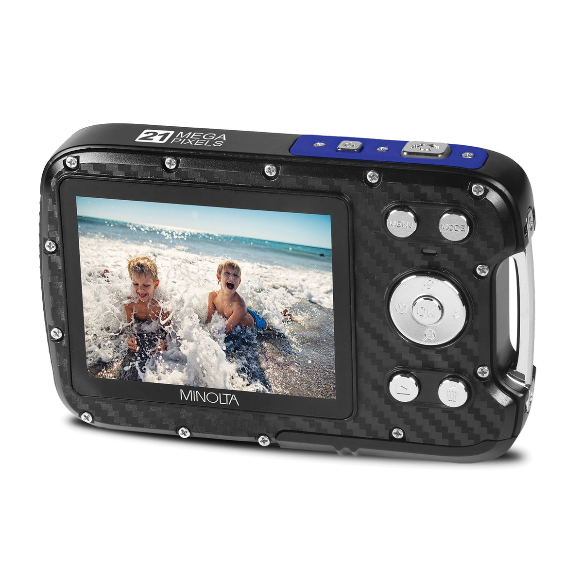 Minolta MN30WP Waterproof 4x Digital Zoom 21.0-MP/1080p Digital Camera - 9