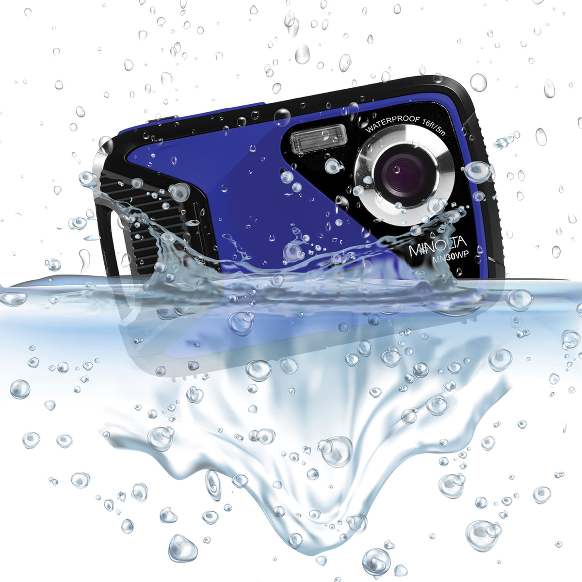 Minolta MN30WP Waterproof 4x Digital Zoom 21.0-MP/1080p Digital Camera - 3