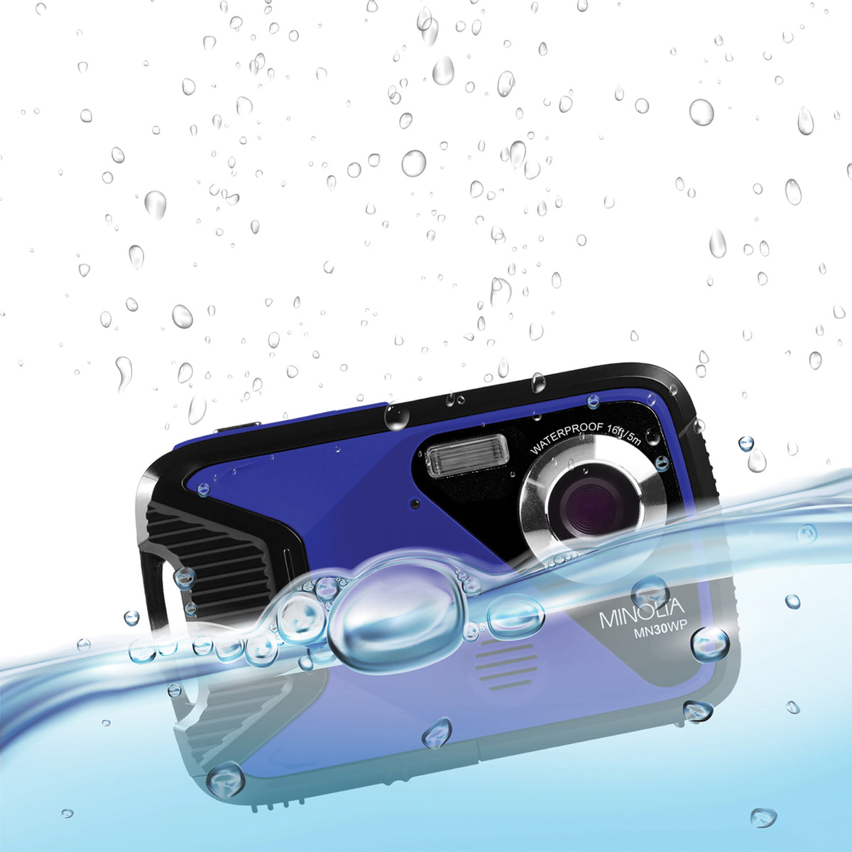 Minolta MN30WP Waterproof 4x Digital Zoom 21.0-MP/1080p Digital Camera - 7
