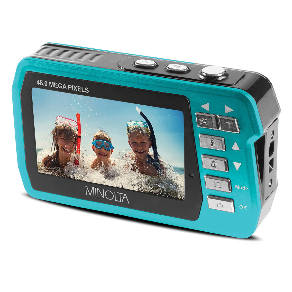 Minolta 48.0-Megapixel Waterproof Digital Camera (Blue)