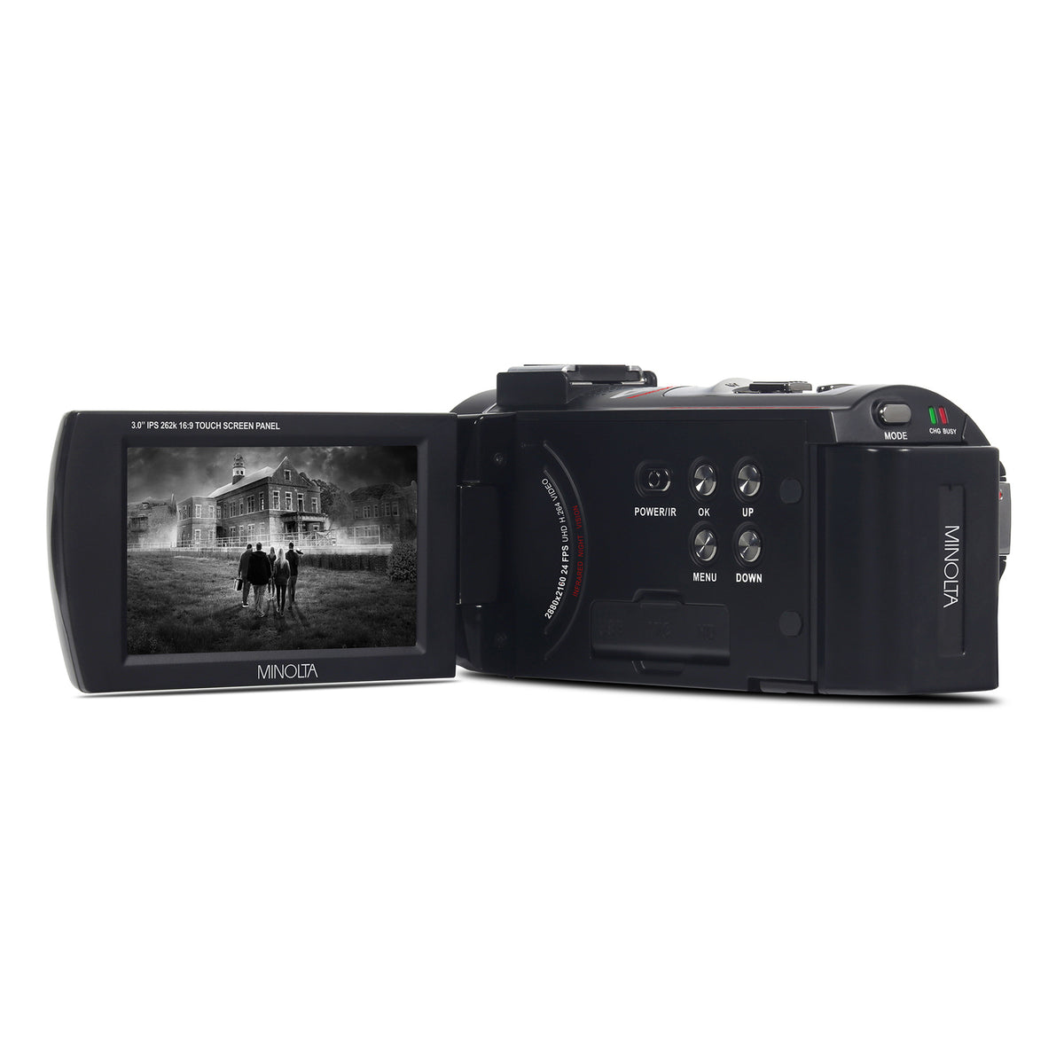 Minolta 4K-Ultra-HD IR Night Vision Camcorder - 2