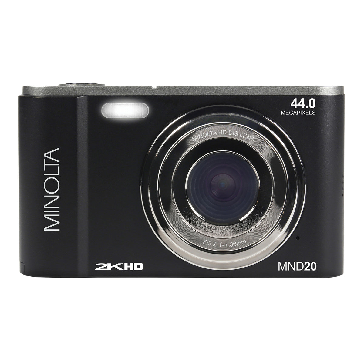 Minolta MND20 16x Digital Zoom 44 Quad HD Digital Camera (Black)