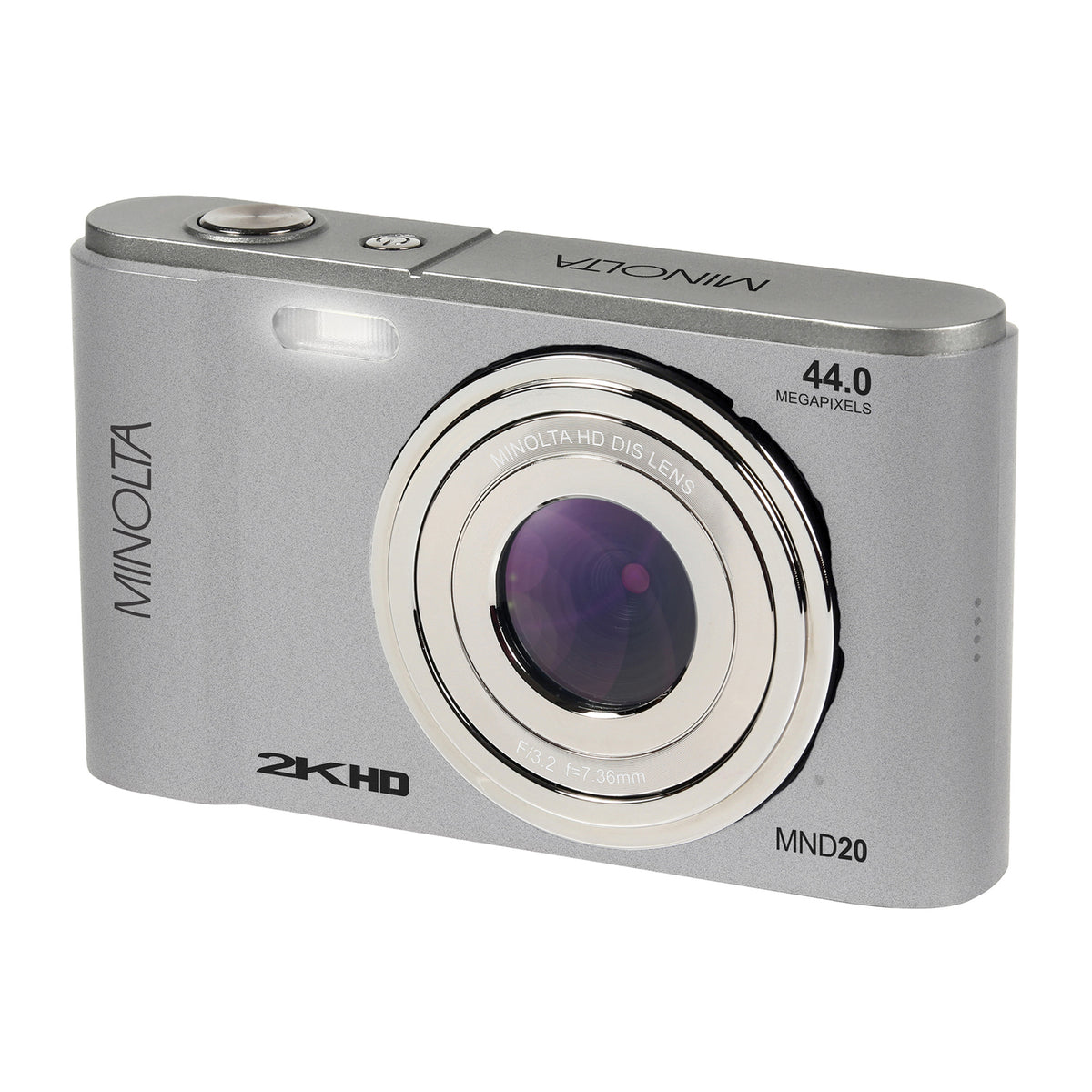 Minolta MND20 16x Digital Zoom 44 Quad HD Digital Camera (Silver) - 2
