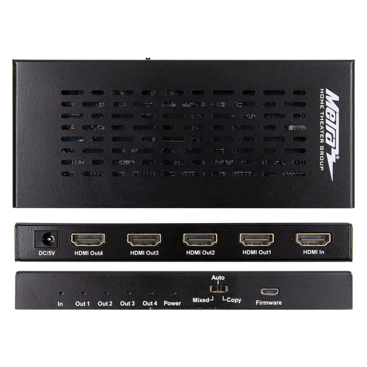 Ethereal HDMI Scaling Splitter with 1 Input and 4 Outputs - 2