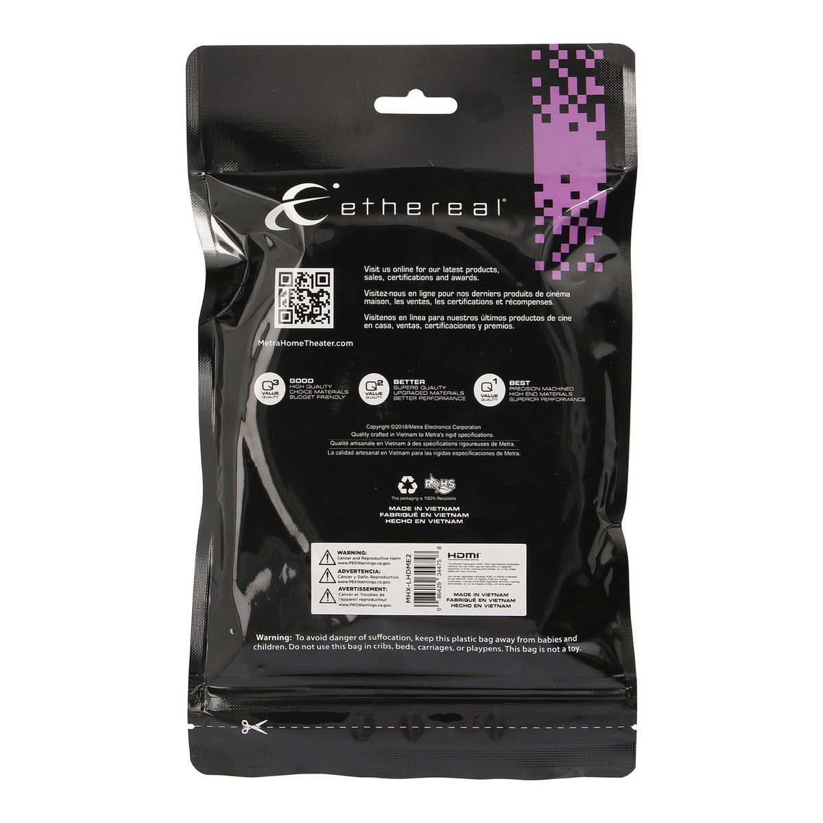 Ethereal Mhx 48-Gbps Ultimate High-Speed HDMI Cable - 7