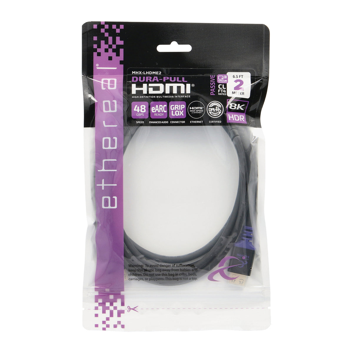 Ethereal Mhx 48-Gbps Ultimate High-Speed HDMI Cable - 3