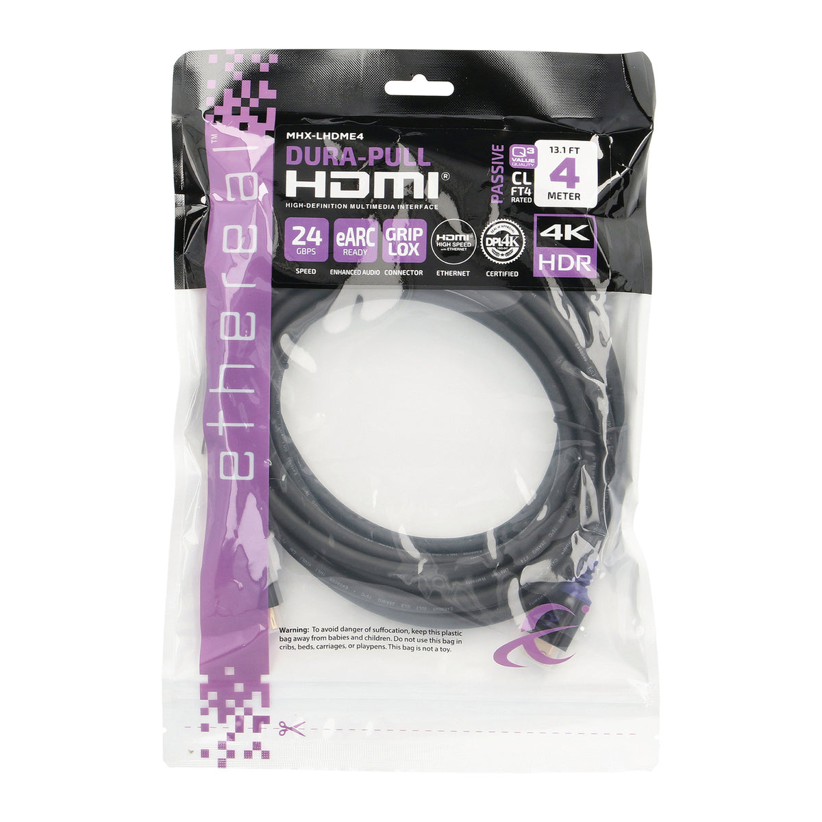 Ethereal Mhx 24 Gbps High-Speed HDMI Cable - 3