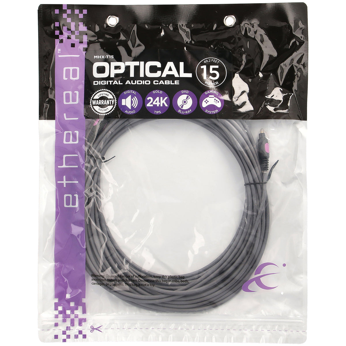 Ethereal Mhx Series Toslink Digital Optical Audio Cable - 2