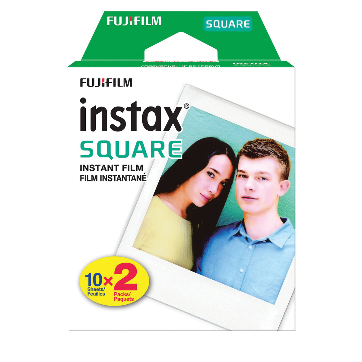Fujifilm Instax Square Film, Twin 10 Packs - 2