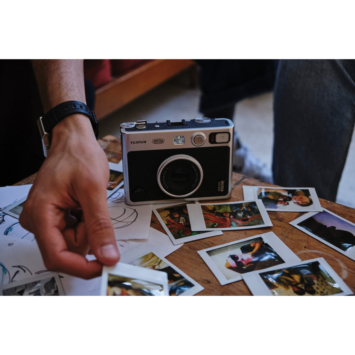 Fujifilm Instax Mini Evo Hybrid Instant Camera (Black) - 5