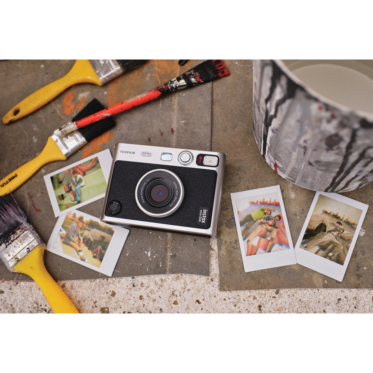 Fujifilm Instax Mini Evo Hybrid Instant Camera (Black) - 8
