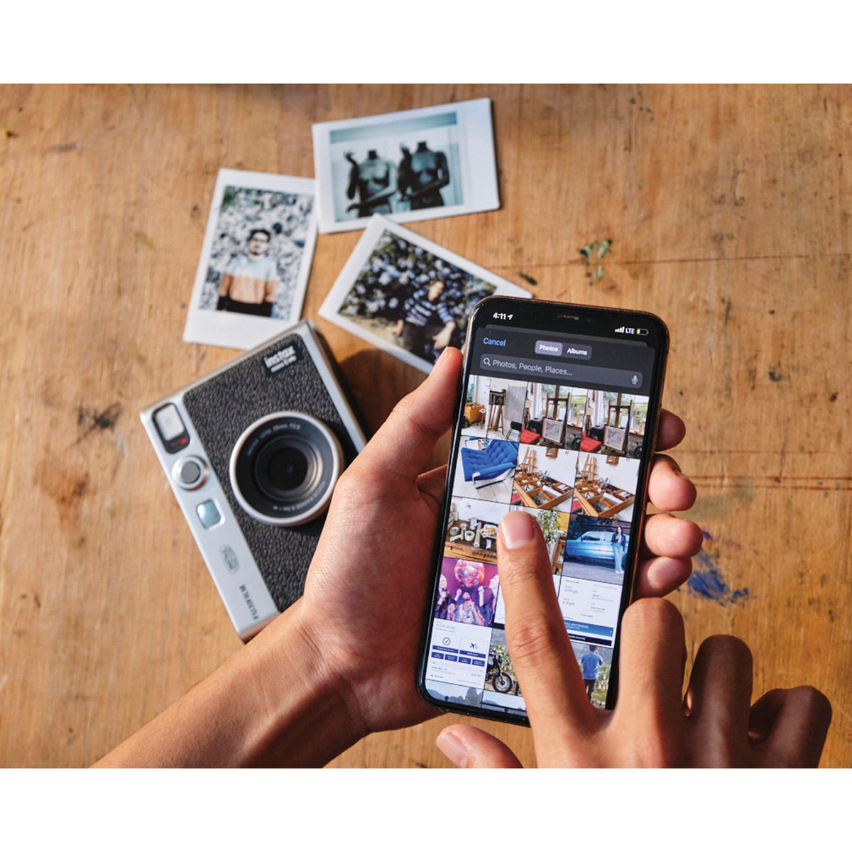 Fujifilm Instax Mini Evo Hybrid Instant Camera (Black) - 9