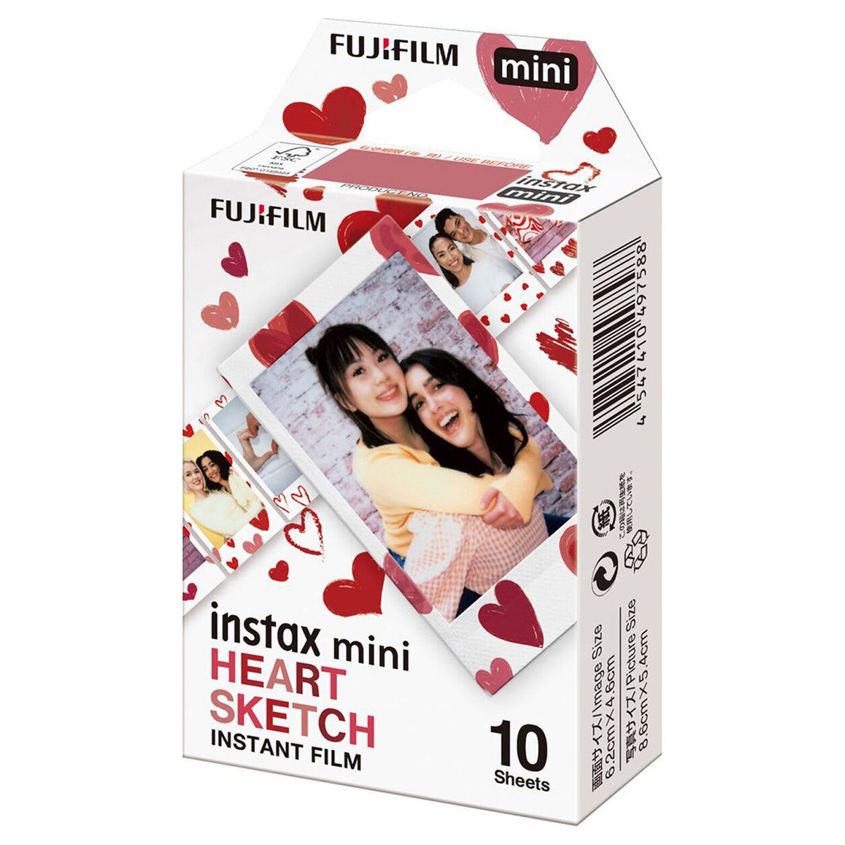 Fujifilm Instax Mini Instant Film, 10 Pack (Heart Sketch) - 5