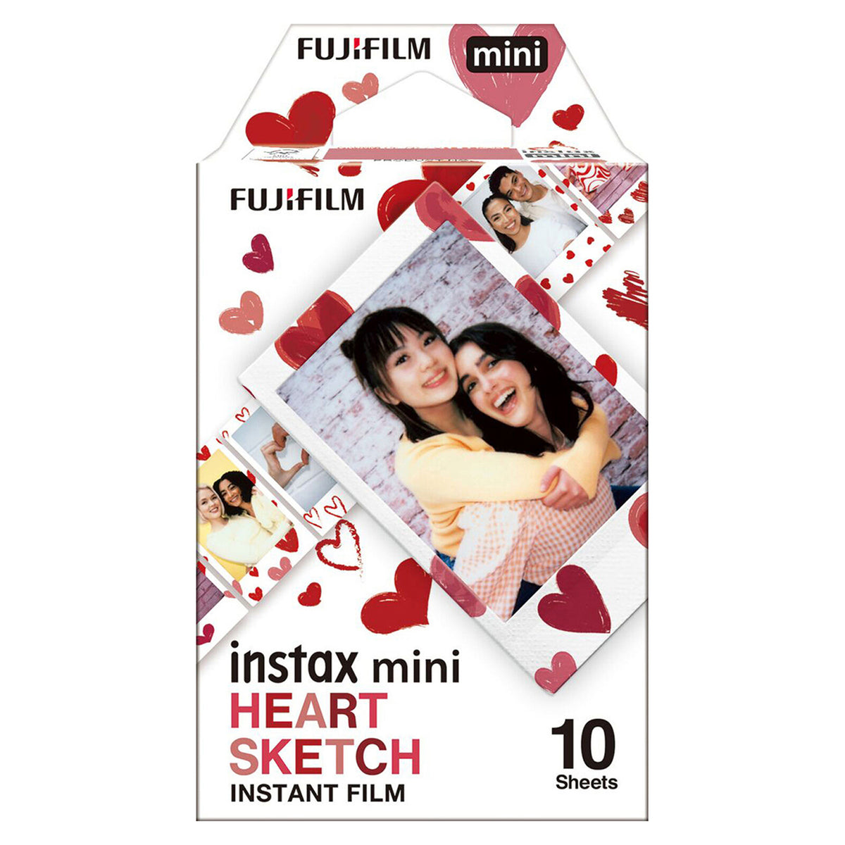 Fujifilm Instax Mini Instant Film, 10 Pack (Heart Sketch) - 3